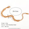 Minimalist Women Geometric Stainless Steel 18K Gold Plated Anklets