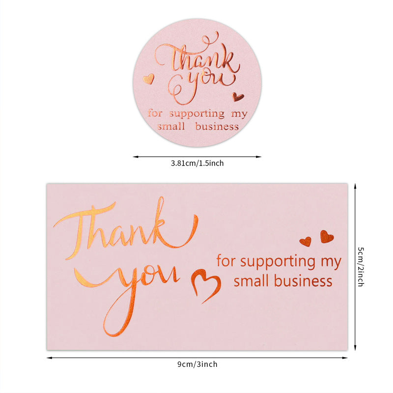 Wholesale Bronzing Thank You Stickers Roll