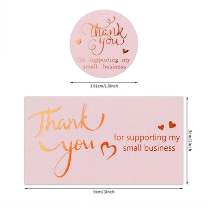 Wholesale Bronzing Thank You Stickers Roll