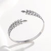 Expressive Stripe Stainless Steel Electroplating Bangles