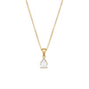 Minimalist Ellipse Geometric Stainless Steel 18K Gold Plated Necklaces