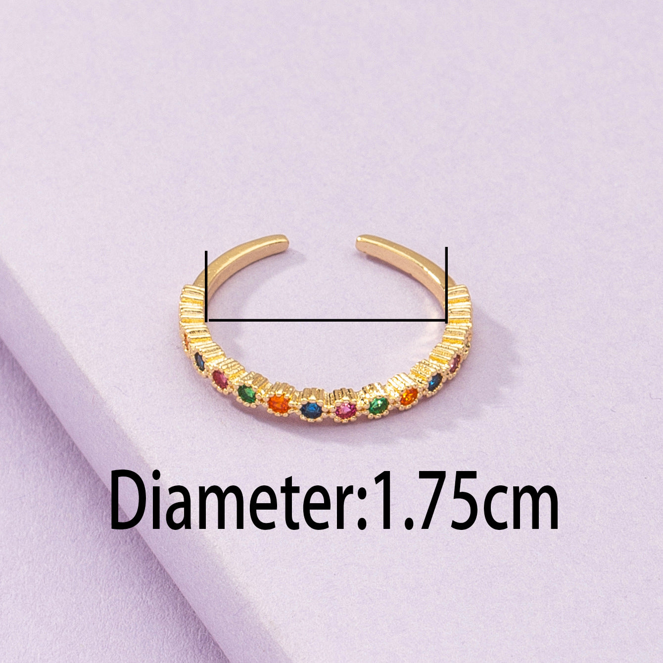 Popular 1 Copper Inlaid Zircon Open Ring Cross-border Trade New Bracelet Qingdao Jewelry Factory