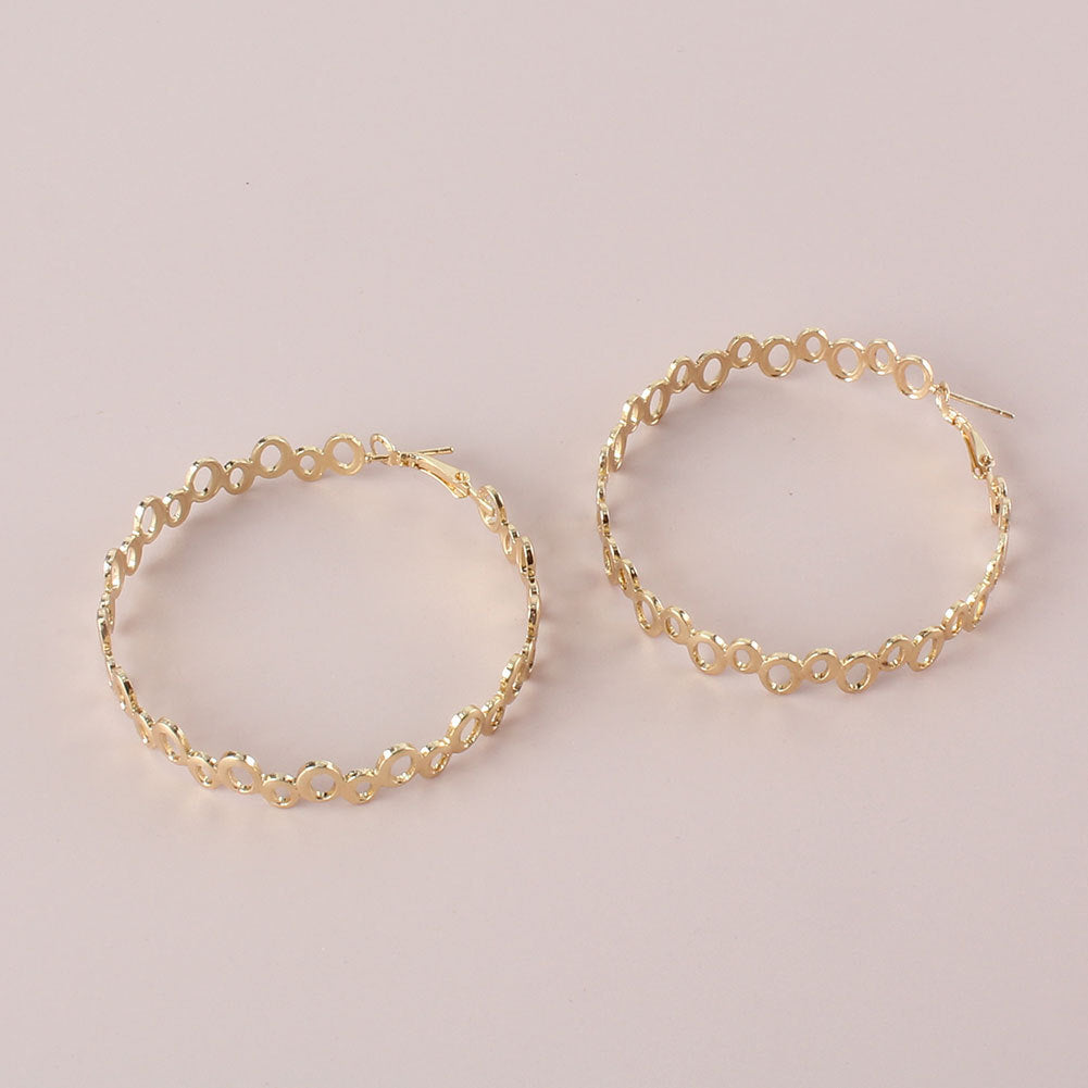 Fashion Irregular Circle Stitching Ear Hoop Wholesale Gooddiy