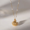 IG Style Round Geometric Stainless Steel Electroplating Necklaces