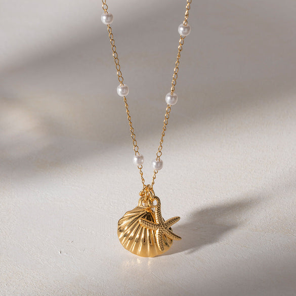IG Style Round Geometric Stainless Steel Electroplating Necklaces