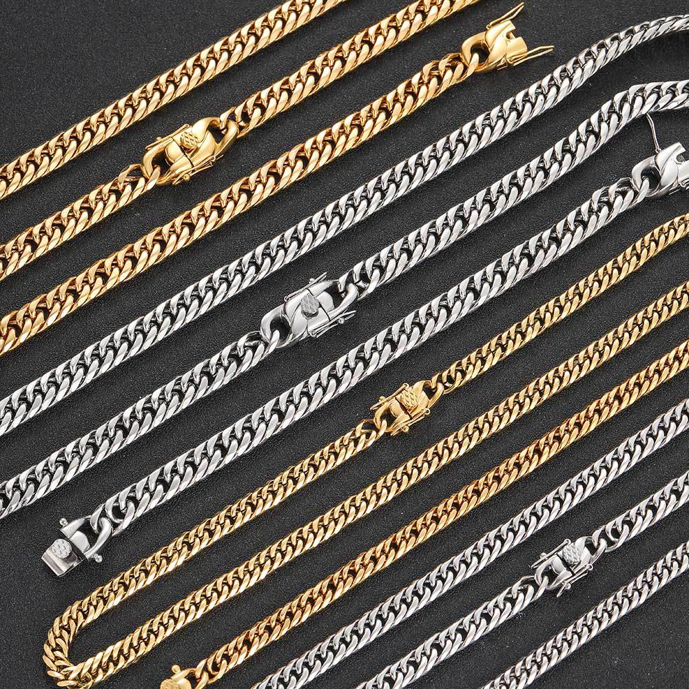 Simple Style Geometric Stainless Steel Plating Bracelets Necklace 1 Piece