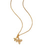 Letter Text Number Titanium Steel 18K Gold Plated Necklaces