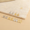 European and American hot-selling small and exquisite, delicate personality, six-pointed star design sense earrings, retro ins style, simple earrings for women