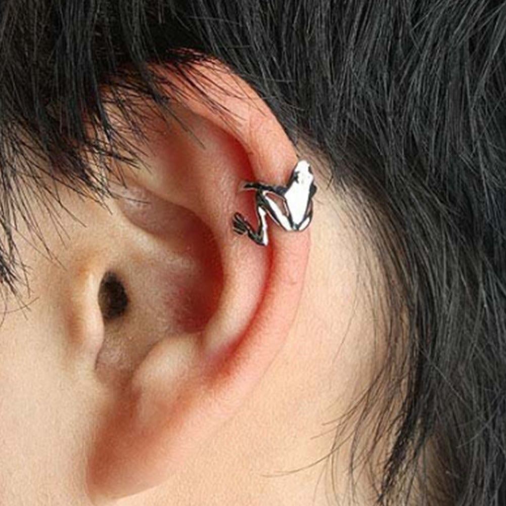 Fashion And Cute Alloy Plating Unisex Frog Ear Clips