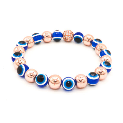 Retro Devil's Eye Volcanic Rock Agate Unisex Bracelets 1 Piece