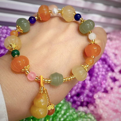 Ethnic Style Geometric Jinsi Jade Beaded Bracelets