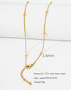 Natural Celestial Stainless Steel Electroplating Necklaces