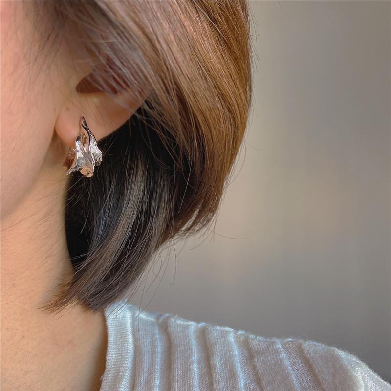 1 Pair Fashion Water Droplets Metal Plating Women's Ear Studs