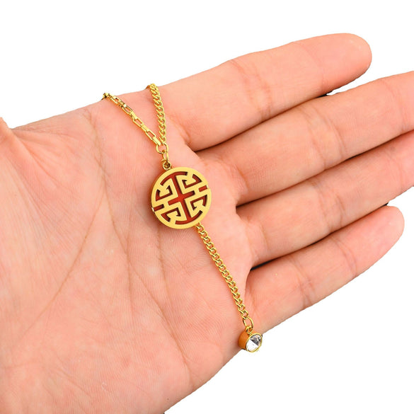 Geometric Titanium Steel 18K Gold Plated Necklaces