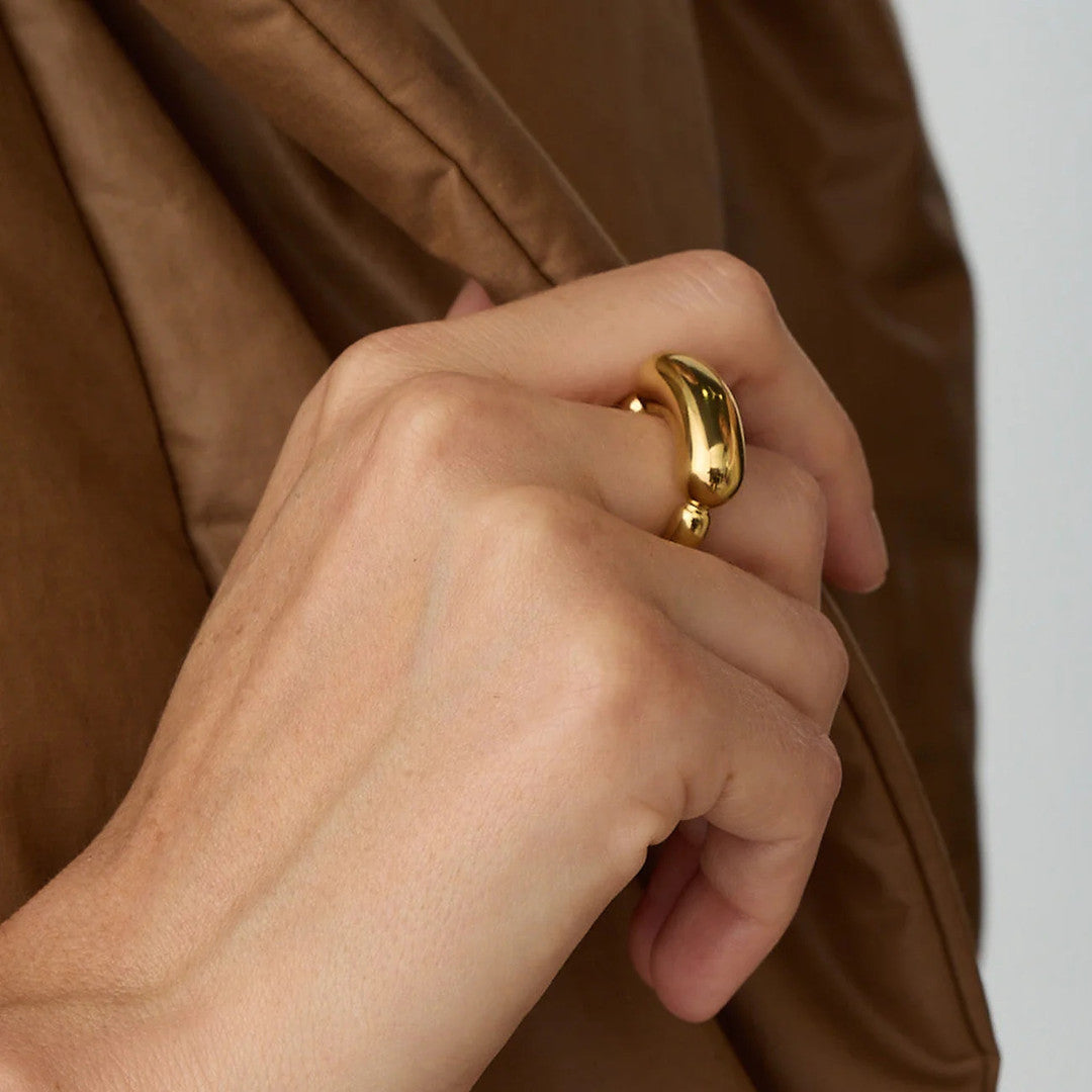 Simple Style Geometric Copper Plating 18k Gold Plated Rings