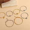 popular love cylindrical lock metal texture bracelet women's ins style OT buckle copper color-preserving electroplating bracelet