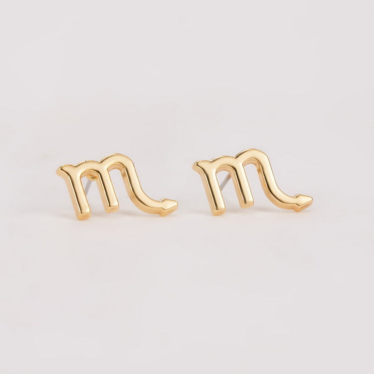 Wholesale Jewelry 1 Pair Fashion Constellation Alloy Ear Studs