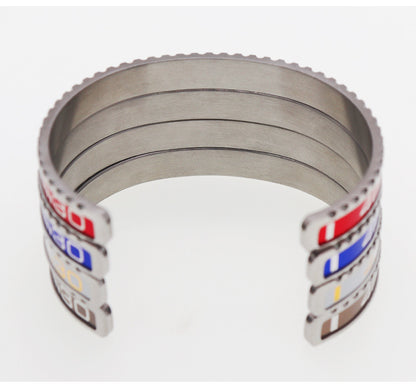 Fashion C Shape Stainless Steel Plating Bangle