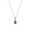 Minimalist Ellipse Geometric Stainless Steel 18K Gold Plated Necklaces