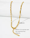 Natural Celestial Stainless Steel Electroplating Necklaces