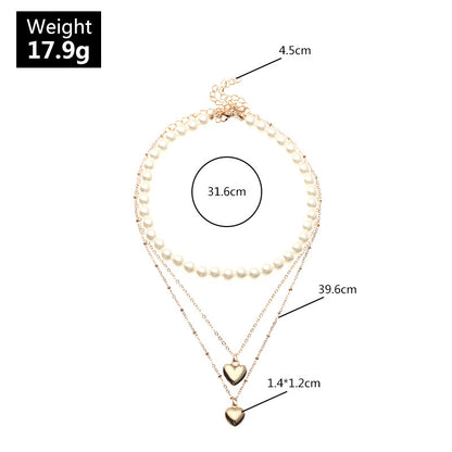 Wholesale Jewelry Retro Multilayer Children's Pearl Necklace Gooddiy