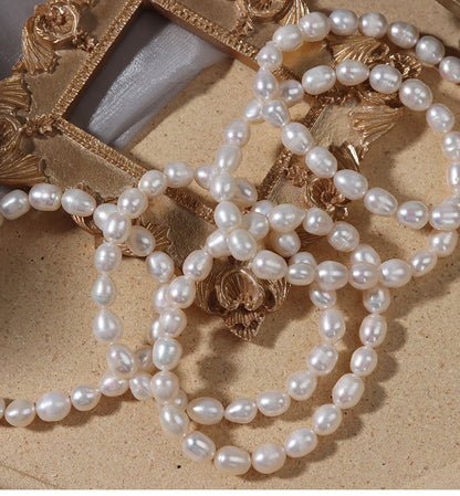 Simple Style Solid Color Pearl Beaded Bracelets 1 Piece