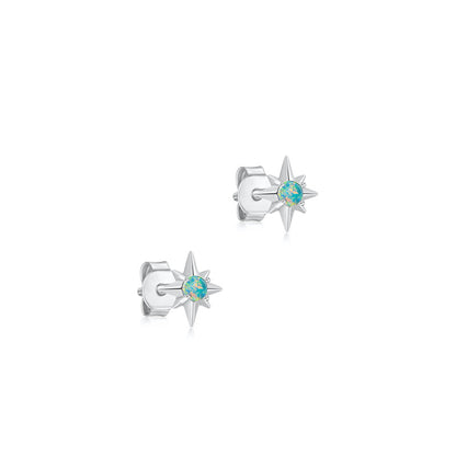 1 Pair Simple Style Geometric Plating Sterling Silver Ear Studs