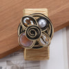 Wholesale Jewelry Simple Style Color Block Alloy Rhinestones Inlay Bangle
