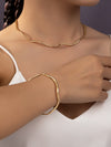 Elegant Glam Geometric Alloy Plating Women's Bracelets Necklace