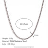 Minimalist Stripe Geometric Stainless Steel Electroplating Necklaces