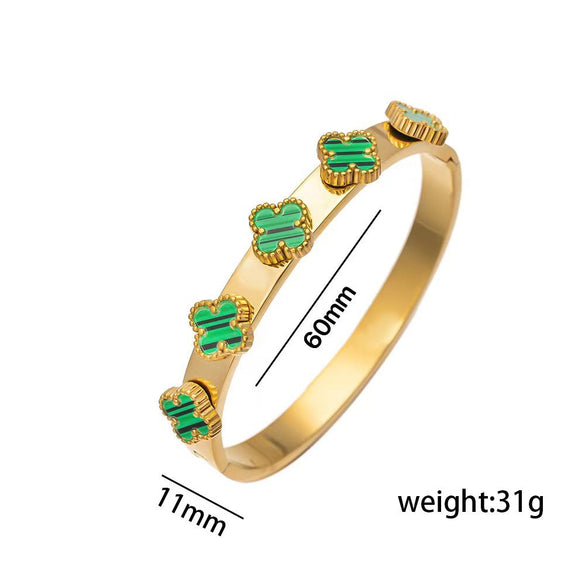 Ellipse Stainless Steel Electroplating Bangles