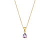 Minimalist Ellipse Geometric Stainless Steel 18K Gold Plated Necklaces