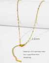 Natural Celestial Stainless Steel Electroplating Necklaces