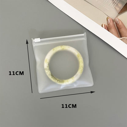 Thickened non-yellow and non-hard earrings bracelet EVA jewelry bag storage sub-packaging portable zipper buckle dust-proof finishing