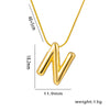 Moderate Luxury Letter Text Number Titanium Steel 18K Gold Plated Necklaces