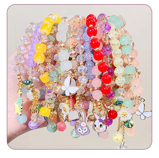 1 Piece Fashion Butterfly Arylic Alloy Beaded Women's Bracelets