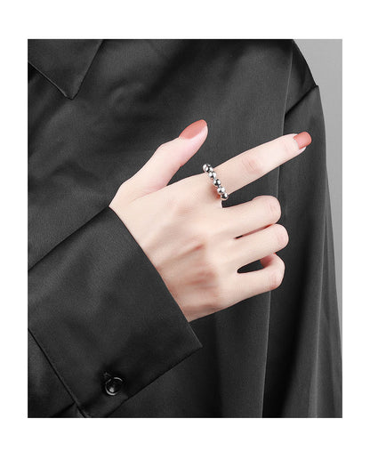 Wholesale Simple Style Geometric Copper Plating Open Rings Anxiety Ring