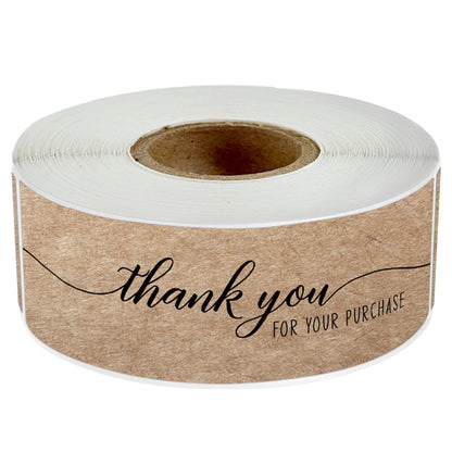 Hot-Selling Kraft Paper Thank You Stickers