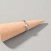 Wholesale Jewelry Micro-inlaid White Zircon Wave Copper Ring Gooddiy