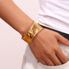 Fashion Circle Stainless Steel 18K Gold Plated Bangles