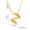 Moderate Luxury Letter Text Number Titanium Steel 18K Gold Plated Necklaces