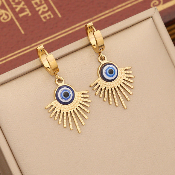 Expressive Eye Stainless Steel Electroplating Necklaces