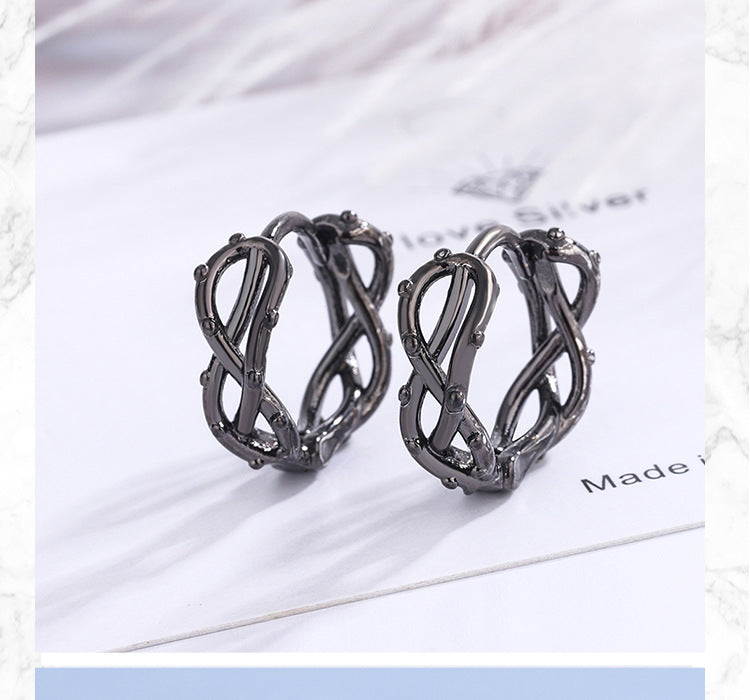 1 Pair Elegant Streetwear Geometric Plating Copper Earrings