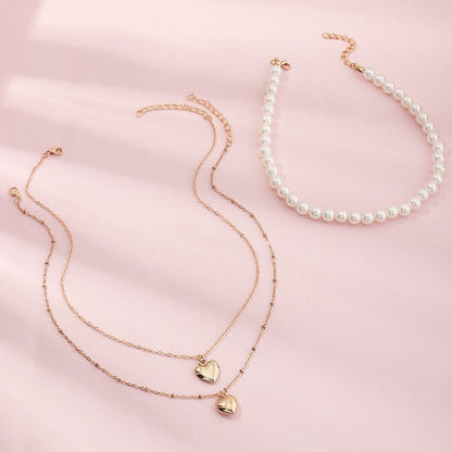 Wholesale Jewelry Retro Multilayer Children's Pearl Necklace Gooddiy