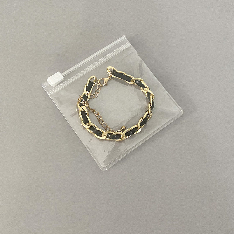 Portable Small Jewelry Earrings Bracelet Storage and Finishing Transparent Plastic PVC Ziplock Bag Jewelry INS Sealed Bag