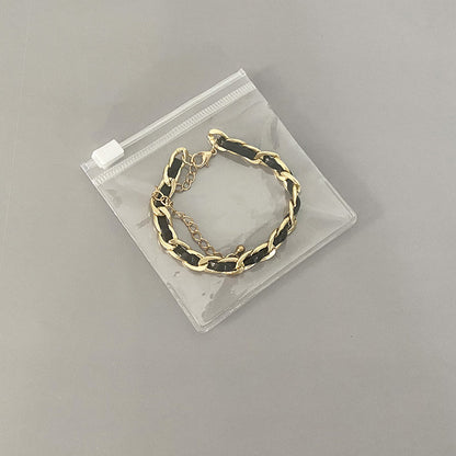 Small Jewelry Earrings Bracelet Storage and Finishing Transparent Plastic PVC Ziplock Bag Jewelry INS Sealed Bag Portable