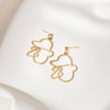 1 Pair Fashion Human Face Metal Plating Women's Drop Earrings