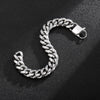 Cuban Chain 316L Stainless Steel Men's Bracelet Fashionable and Personalized Trendy Chain Bracelet Bracelet Bracelet Bracelet, One Piece for Shipping