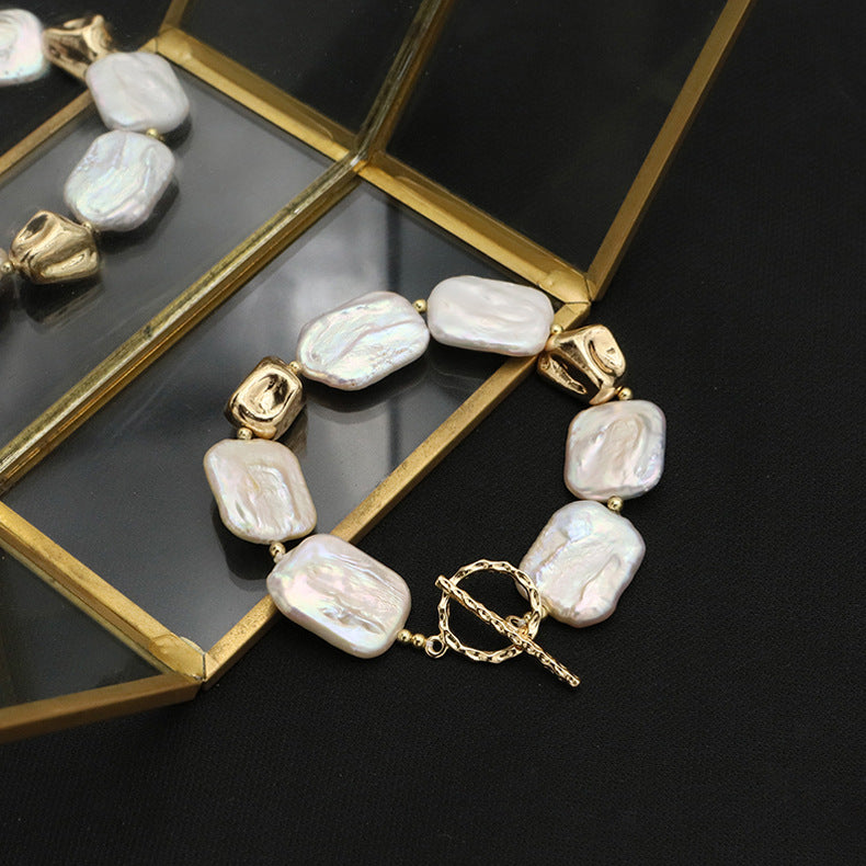 Retro Irregular Geometric Pearl Bracelets 1 Piece