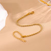Women Minimalist Twisted Stainless Steel Electroplating Bracelets